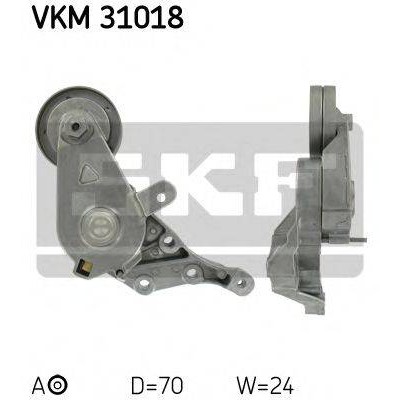 Натяжной ролик, поликлиновойремень VKM31018 SKF - купить в магазине запчастей по Украине