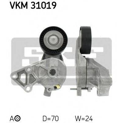 Натяжной ролик, поликлиновойремень VKM31019 SKF - купить в магазине запчастей по Украине