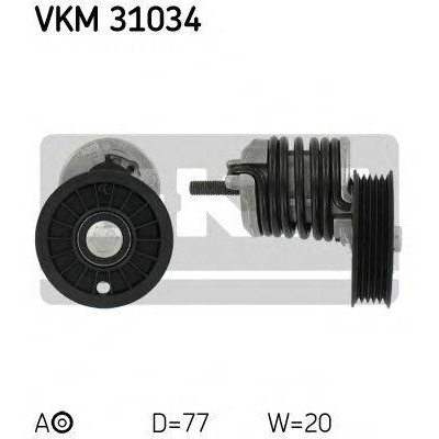 Натяжной ролик, поликлиновойремень VKM31034 SKF - купить в магазине запчастей по Украине