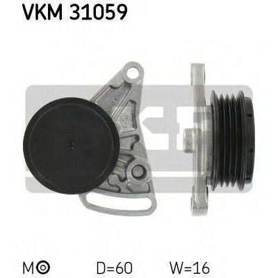Натяжной ролик, поликлиновойремень VKM31059 SKF - купить в магазине запчастей по Украине