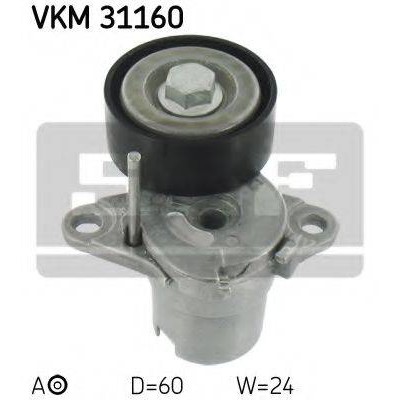Натяжной ролик, поликлиновойремень VKM31160 SKF - купить в магазине запчастей по Украине