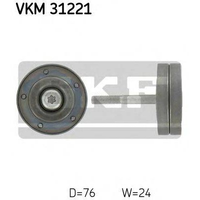 Паразитный / ведущий ролик, поликлиновой ремень VKM31221 SKF - купить в магазине запчастей по Украине
