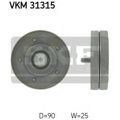 Паразитный / ведущий ролик, поликлиновой ремень VKM31315 SKF - купить в магазине запчастей по Украине