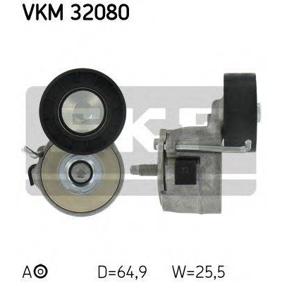 Натяжной ролик, поликлиновойремень VKM32080 SKF - купить в магазине запчастей по Украине