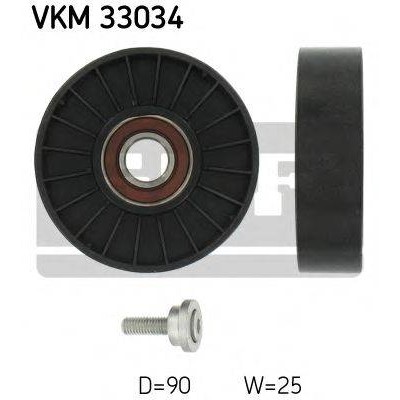 Паразитный / ведущий ролик, поликлиновой ремень VKM33034 SKF - купить в магазине запчастей по Украине