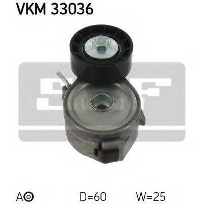 Натяжной ролик, поликлиновойремень VKM33036 SKF - купить в магазине запчастей по Украине