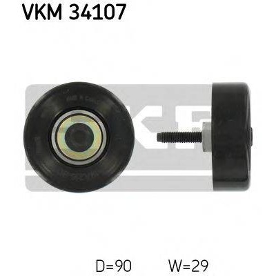 Паразитный / ведущий ролик, поликлиновой ремень VKM34107 SKF - купить в магазине запчастей по Украине