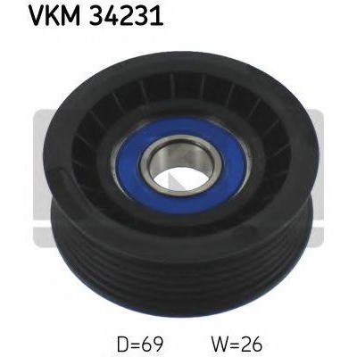 Паразитный / ведущий ролик, поликлиновой ремень VKM34231 SKF - купить в магазине запчастей по Украине