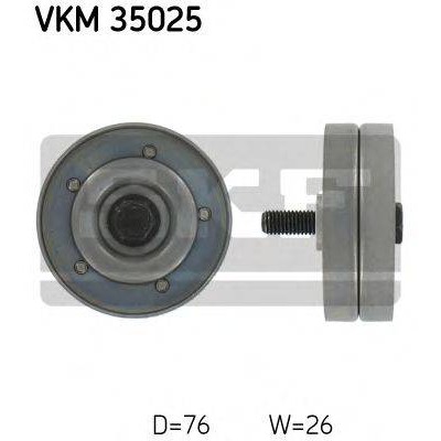 Паразитный / ведущий ролик, поликлиновой ремень VKM35025 SKF - купить в магазине запчастей по Украине