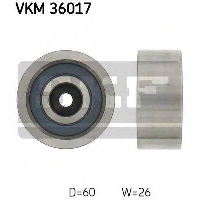 Паразитный / ведущий ролик, поликлиновой ремень VKM36017 SKF - купить в магазине запчастей по Украине