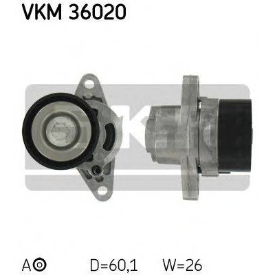 Натяжной ролик, поликлиновойремень VKM36020 SKF - купить в магазине запчастей по Украине