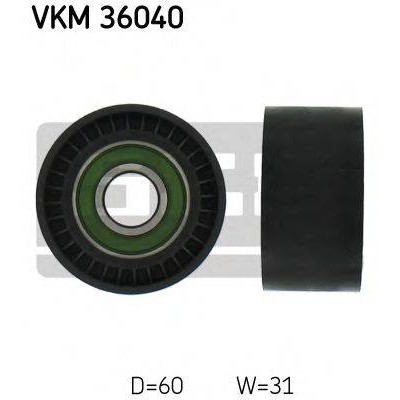 Паразитный / ведущий ролик, поликлиновой ремень VKM36040 SKF - купить в магазине запчастей по Украине