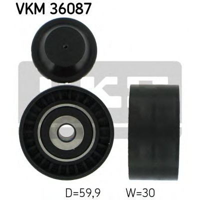 Паразитный / ведущий ролик, поликлиновой ремень VKM36087 SKF - купить в магазине запчастей по Украине
