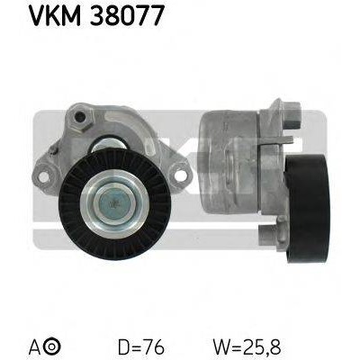 Натяжной ролик, поликлиновойремень VKM38077 SKF - купить в магазине запчастей по Украине