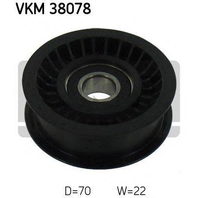 Паразитный / ведущий ролик, поликлиновой ремень VKM38078 SKF - купить в магазине запчастей по Украине