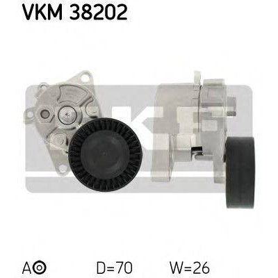 Натяжной ролик, поликлиновойремень VKM38202 SKF - купить в магазине запчастей по Украине