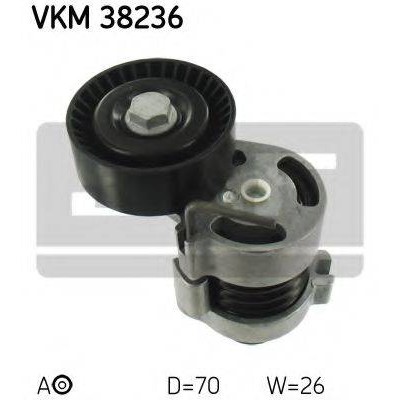 Натяжной ролик, поликлиновойремень VKM38236 SKF - купить в магазине запчастей по Украине