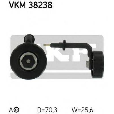 Натяжной ролик, поликлиновойремень VKM38238 SKF - купить в магазине запчастей по Украине