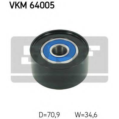 Паразитный / ведущий ролик, поликлиновой ремень VKM64005 SKF - купить в магазине запчастей по Украине
