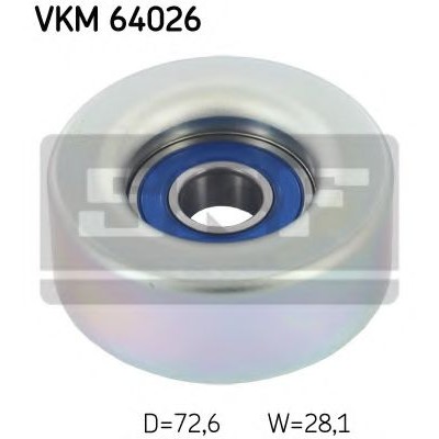 Паразитный / ведущий ролик, поликлиновой ремень VKM64026 SKF - купить в магазине запчастей по Украине
