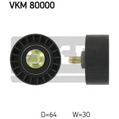 Паразитный / Ведущий ролик, зубчатый ремень VKM80000 SKF - купить в магазине запчастей по Украине