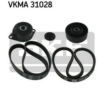 Поликлиновой ременный комплект VKMA31028 SKF - купить в магазине запчастей по Украине