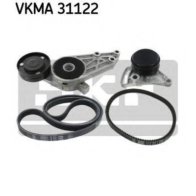 Поликлиновой ременный комплект VKMA31122 SKF - купить в магазине запчастей по Украине