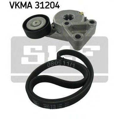 Поликлиновой ременный комплект VKMA31204 SKF - купить в магазине запчастей по Украине