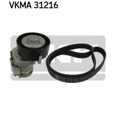 Поликлиновой ременный комплект VKMA31216 SKF - купить в магазине запчастей по Украине