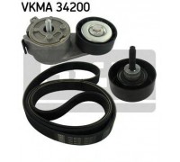 Поликлиновой ременный комплект SKF VKMA 34200 VKMA34200 SKF - купить в магазине запчастей по Украине