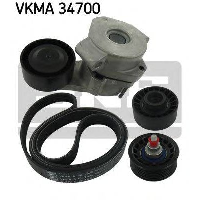 Поликлиновой ременный комплект VKMA34700 SKF - купить в магазине запчастей по Украине