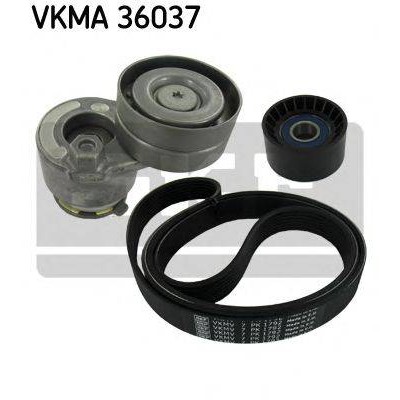 Поликлиновой ременный комплект VKMA36037 SKF - купить в магазине запчастей по Украине