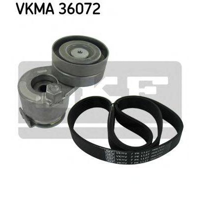 Поликлиновой ременный комплект VKMA36072 SKF - купить в магазине запчастей по Украине
