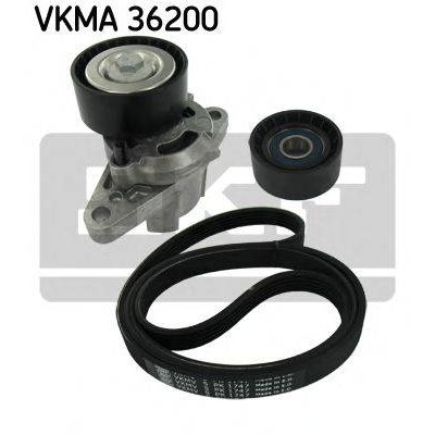 Поликлиновой ременный комплект VKMA36200 SKF - купить в магазине запчастей по Украине