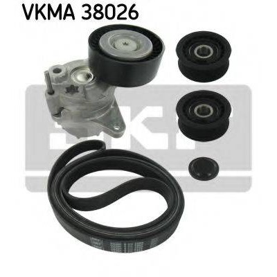 Поликлиновой ременный комплект VKMA38026 SKF - купить в магазине запчастей по Украине