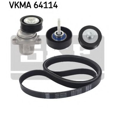 Поликлиновой ременный комплект VKMA64114 SKF - купить в магазине запчастей по Украине