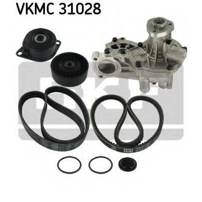 Водяной насос + комплект ручейковых ремней VKMC31028 SKF - купить в магазине запчастей по Украине