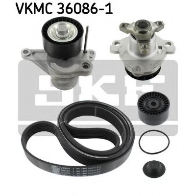 Водяной насос + комплект ручейковых ремней VKMC360861 SKF - купить в магазине запчастей по Украине