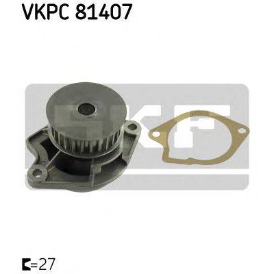 Водяной насос VKPC81407 SKF - купить в магазине запчастей по Украине