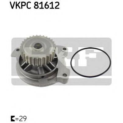 Водяной насос VKPC81612 SKF - купить в магазине запчастей по Украине
