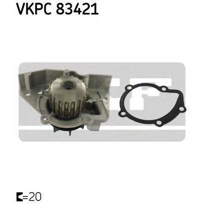 Водяной насос VKPC83421 SKF - купить в магазине запчастей по Украине