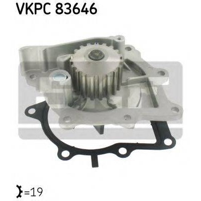 Водяной насос VKPC83646 SKF - купить в магазине запчастей по Украине