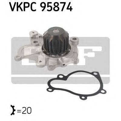 Водяной насос VKPC95874 SKF - купить в магазине запчастей по Украине
