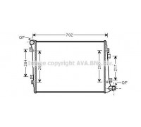 VW2224 AVA QUALITY COOLING - купить в магазине запчастей по Украине
