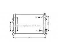 Радиатор, охлаждение двигателя AVA QUALITY COOLING VW2295 VW2295 AVA QUALITY COOLING - купить в магазине запчастей по Украине