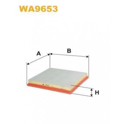 Воздушный фильтр WA9653 WIX FILTERS - купити в магазині запчастин по Україні