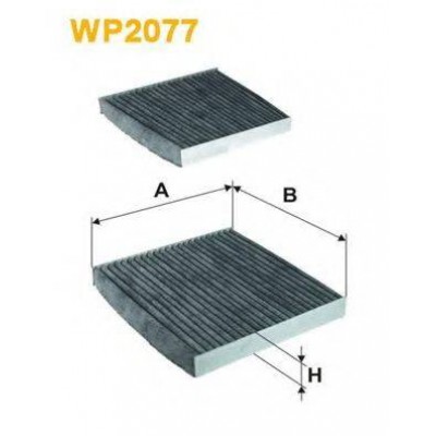 Фильтр, воздух во внутренном пространстве WP2077 WIX FILTERS - купити в магазині запчастин по Україні
