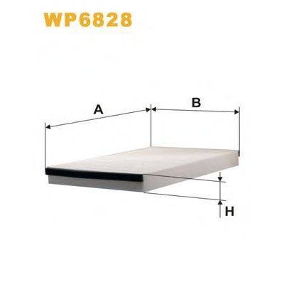 Фильтр, воздух во внутренном пространстве WP6828 WIX FILTERS - купити в магазині запчастин по Україні
