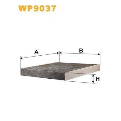Фильтр, воздух во внутренном пространстве WP9037 WIX FILTERS - купити в магазині запчастин по Україні