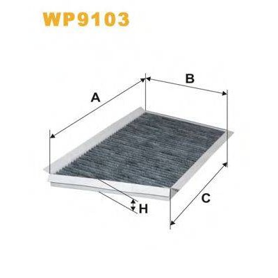 Фильтр, воздух во внутренном пространстве WP9103 WIX FILTERS - купити в магазині запчастин по Україні